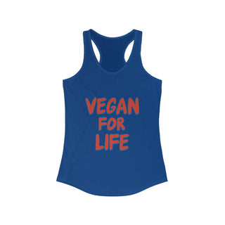 Vegan For Life Women's Ideal Racerback Tank Printify