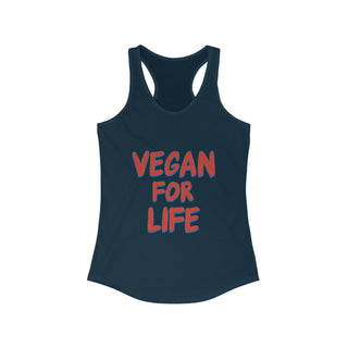 Vegan For Life Women's Ideal Racerback Tank Printify