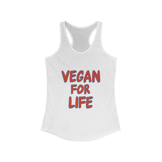 Vegan For Life Women's Ideal Racerback Tank Printify