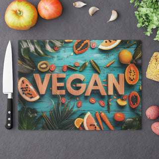 Vegan Tempered Glass Cutting Board Printify