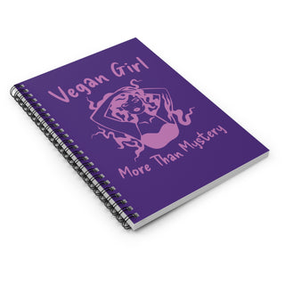 Vegan Girl Spiral Notebook - Ruled Line