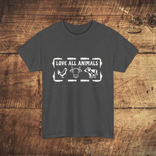 Love All Animals Unisex Heavy Cotton Tee