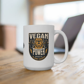 Vegan Power Coffee Mug 15oz Printify