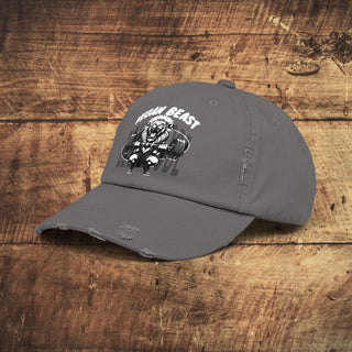 Vegan Beast Unisex Distressed Cap Printify