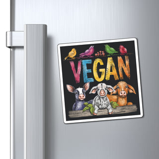 Vegan Animals Magnet Printify