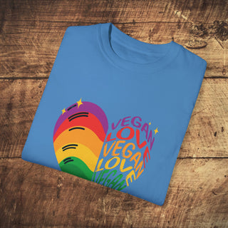 Vegan Love Garment-Dyed T-shirt Printify