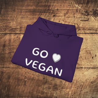 Go Vegan Heavy Blend™ Hooded Sweatshirt Printify