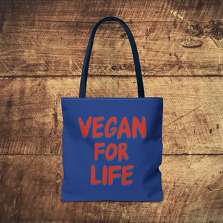 Vegan For Life Tote Bag Printify