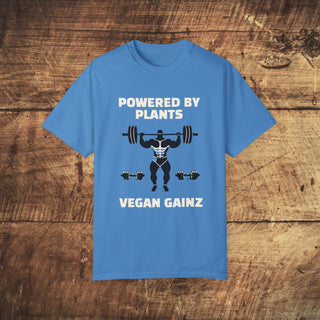 Powered By Plants Garment-Dyed T-shirt Printify