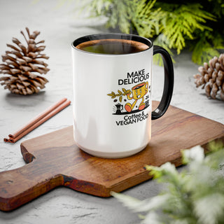 Make Delicious Coffee Colorful Mug, 15oz
