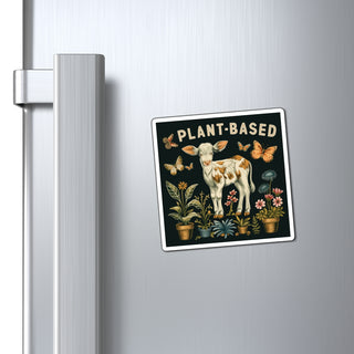 Plant-Based Cow Magnet Printify