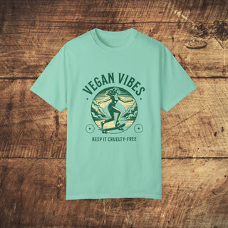 Vegan Vibes Garment-Dyed T-shirt Printify