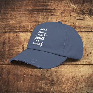 Make Choices Unisex Distressed Cap Printify