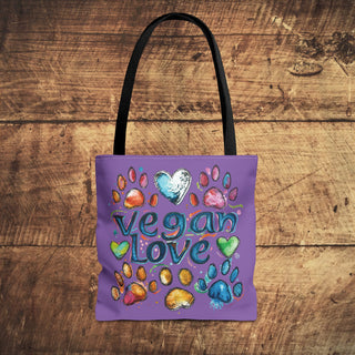 Vegan Love Tote Bag Printify