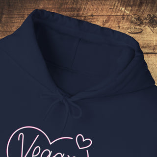 Vegan Hearts Heavy Blend™ Hooded Sweatshirt Printify