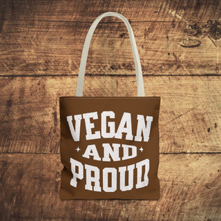 Vegan And Proud Tote Bag Printify