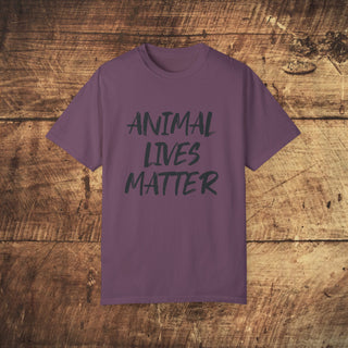 Animal Lives Matter Garment-Dyed T-shirt Printify