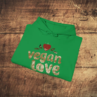 Vegan Love Heavy Blend™ Hooded Sweatshirt Printify