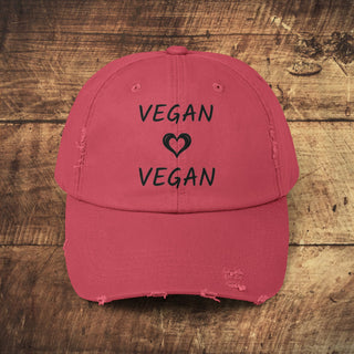 Vegan Unisex Distressed Cap Printify