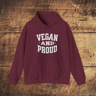 Vegan and Proud Heavy Blend™ Hooded Sweatshirt Printify