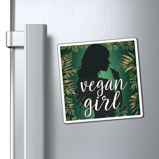 Vegan Girl Magnet Printify