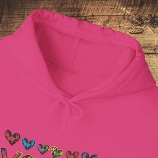 Vegan Hearts Heavy Blend™ Hooded Sweatshirt Printify