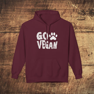 Go Vegan Unisex Midweight Softstyle Fleece Hoodie - Main Image