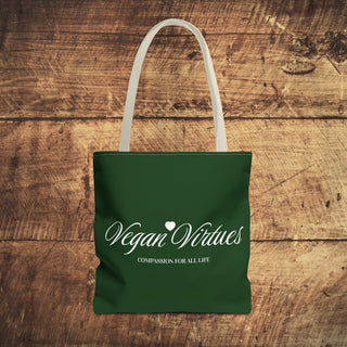 Vegan Virtues Tote Bag Printify