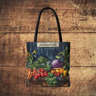 Plant-Based Only Tote Bag Printify