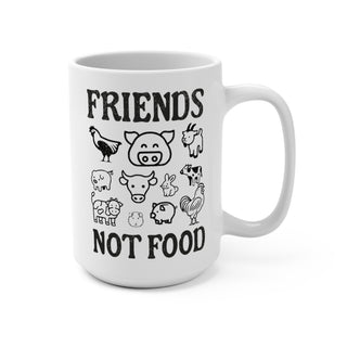 Friends Not Food, Coffee Mug 15oz Printify