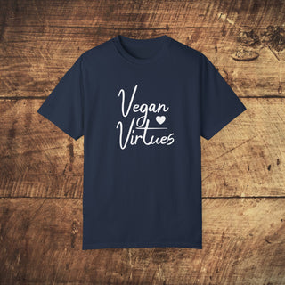 Vegan Virtues Garment-Dyed T-shirt Printify