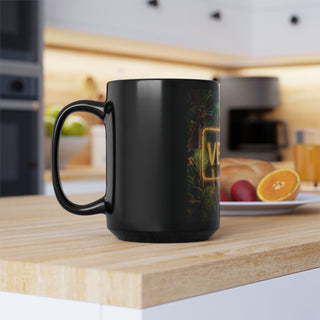 Vegan Black Mug, 15oz