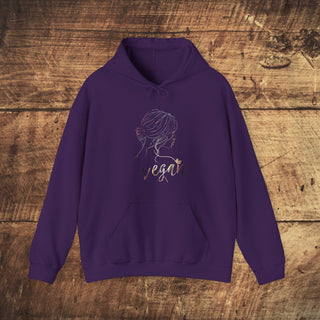 Vegan Girl Heavy Blend™ Hooded Sweatshirt Printify