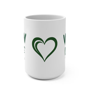 Vegan Love Coffee Mug 15oz Printify