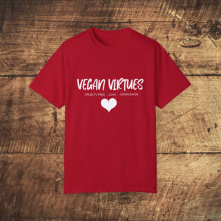 Vegan Virtues Unisex Garment-Dyed T-shirt