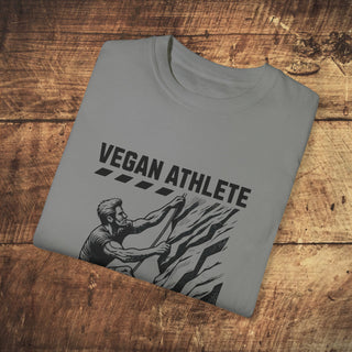 Vegan Athlete Garment-Dyed T-shirt Printify