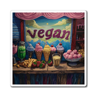 Vegan Ice Cream Magnet Printify