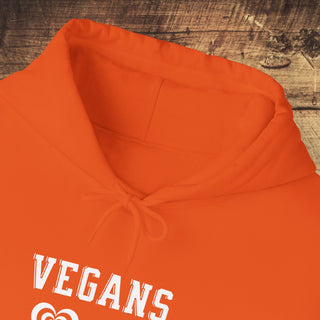 Vegans Love All Animals Heavy Blend™ Hooded Sweatshirt Printify