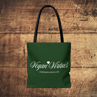 Vegan Virtues Tote Bag Printify