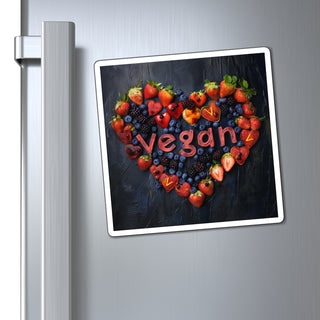 Vegan Heart Magnet Printify