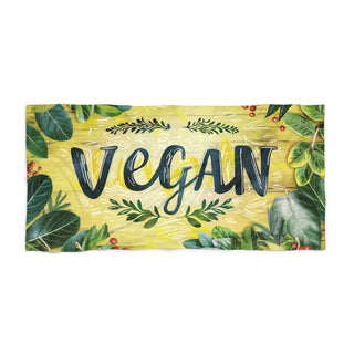 Vegan Beach Towel Printify