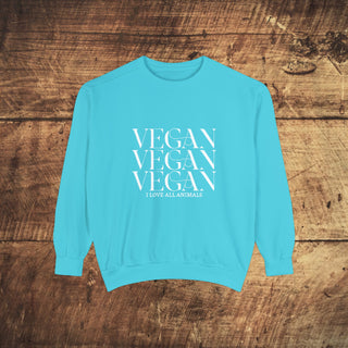 Vegan Garment-Dyed Sweatshirt Printify