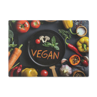 Vegan Tempered Glass Cutting Board Printify