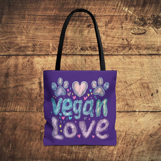 Vegan Love Tote Bag Printify