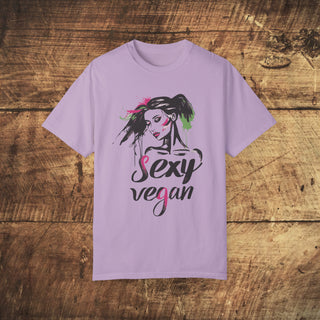 Sexy Vegan Garment-Dyed T-shirt Printify