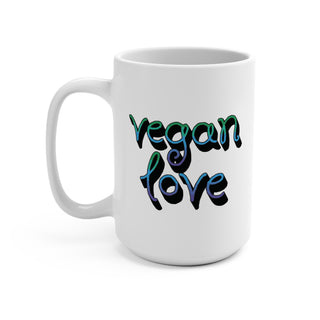 Vegan Love Coffee Mug 15oz Printify