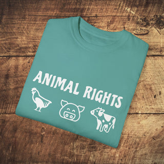 Animal Rights Garment-Dyed T-shirt Printify