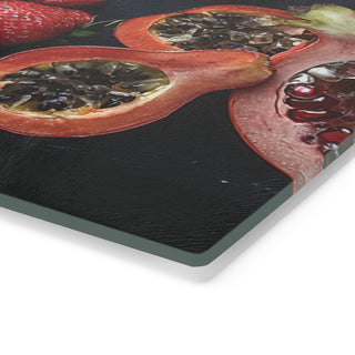 Raw Vegan Tempered Glass Cutting Board Printify