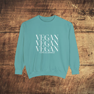 Vegan Garment-Dyed Sweatshirt Printify