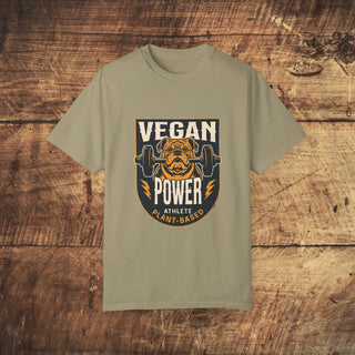 Vegan Power Garment-Dyed T-shirt Printify